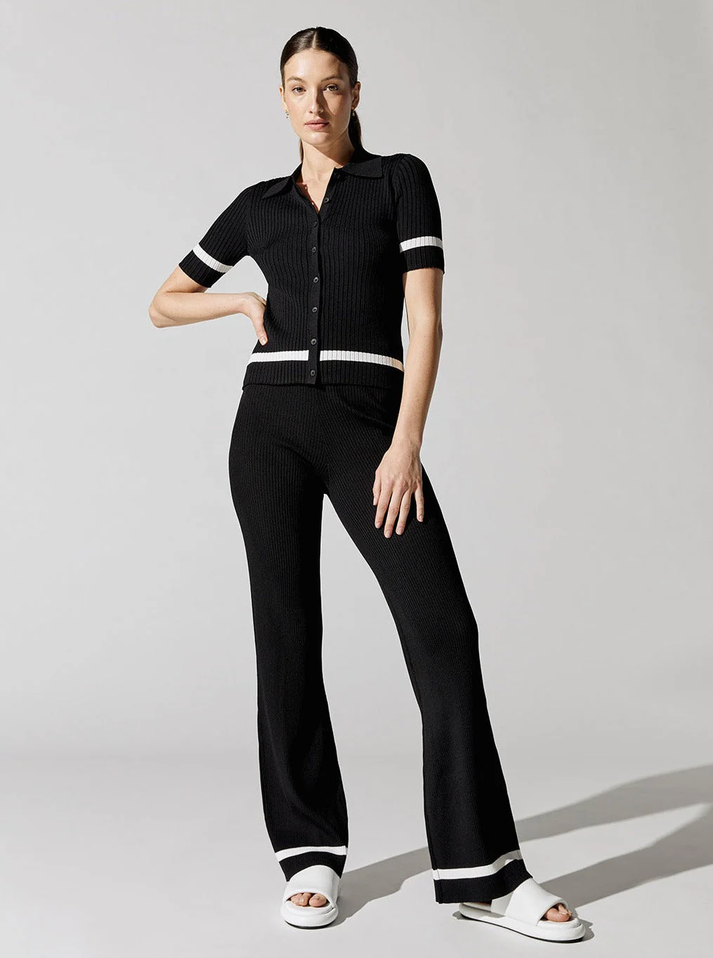 Sweater Polo - Black/White - Image 2