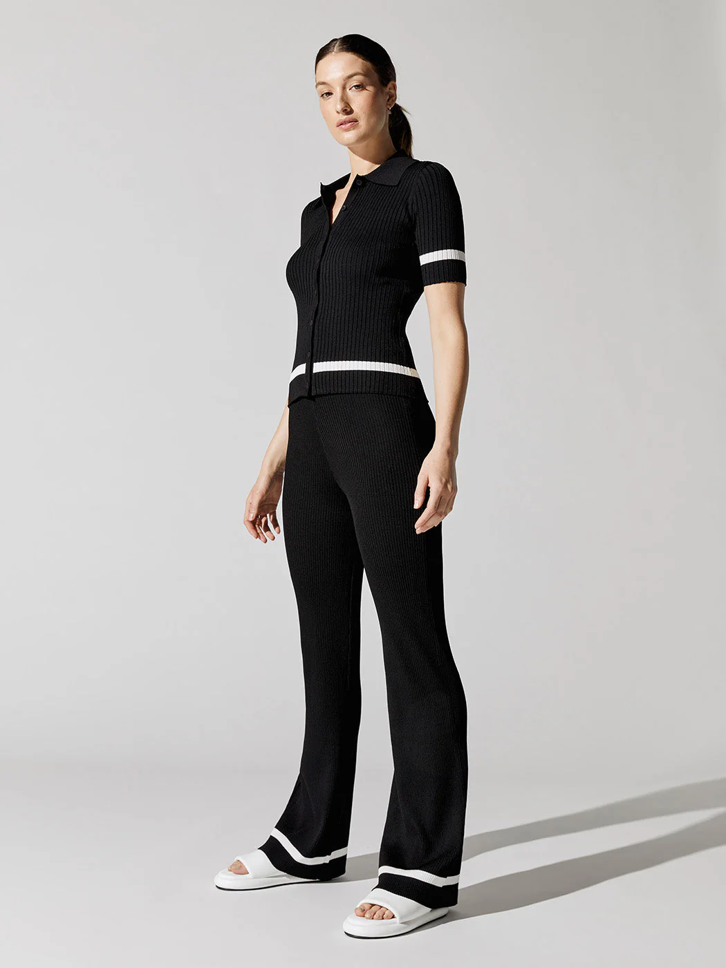 Sweater Polo - Black/White - Image 3