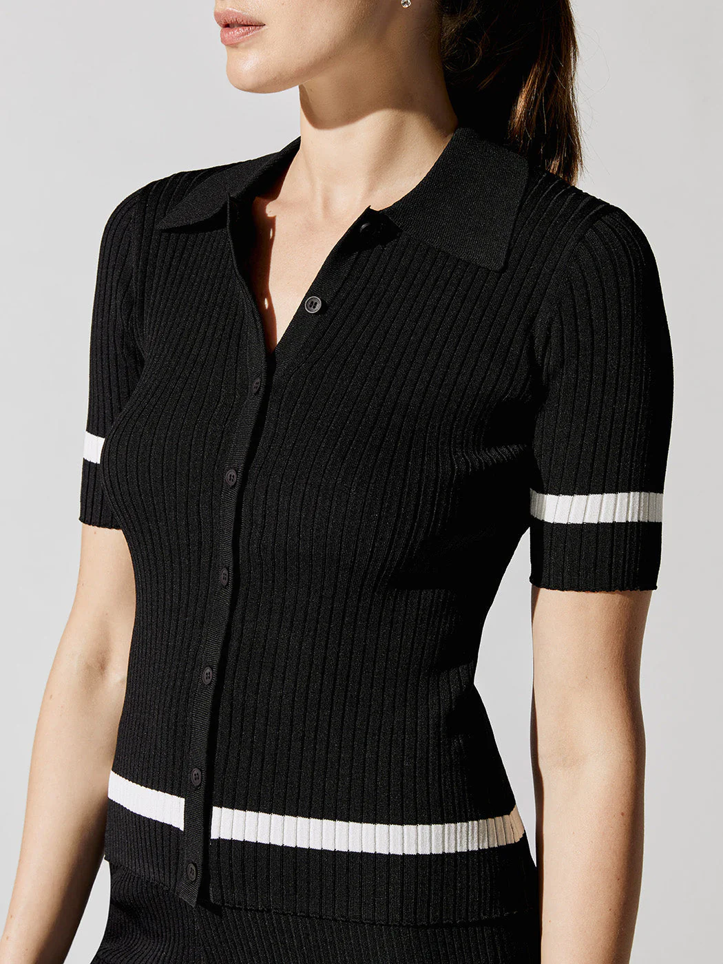 Sweater Polo - Black/White - Image 4
