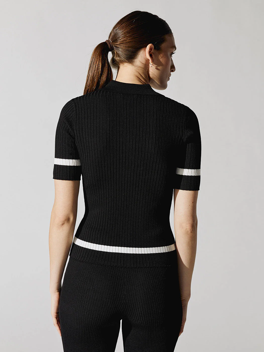 Sweater Polo - Black/White - Image 5