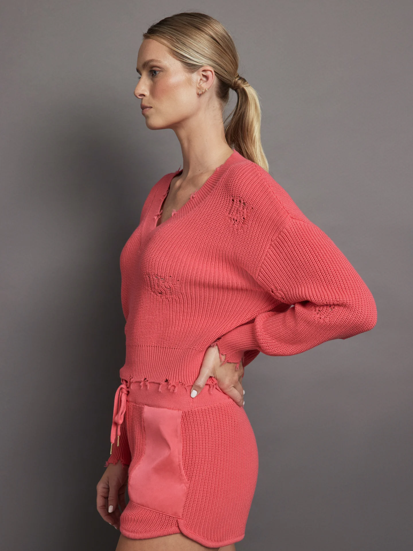 Syd Sweater - Neon Coral - Image 2