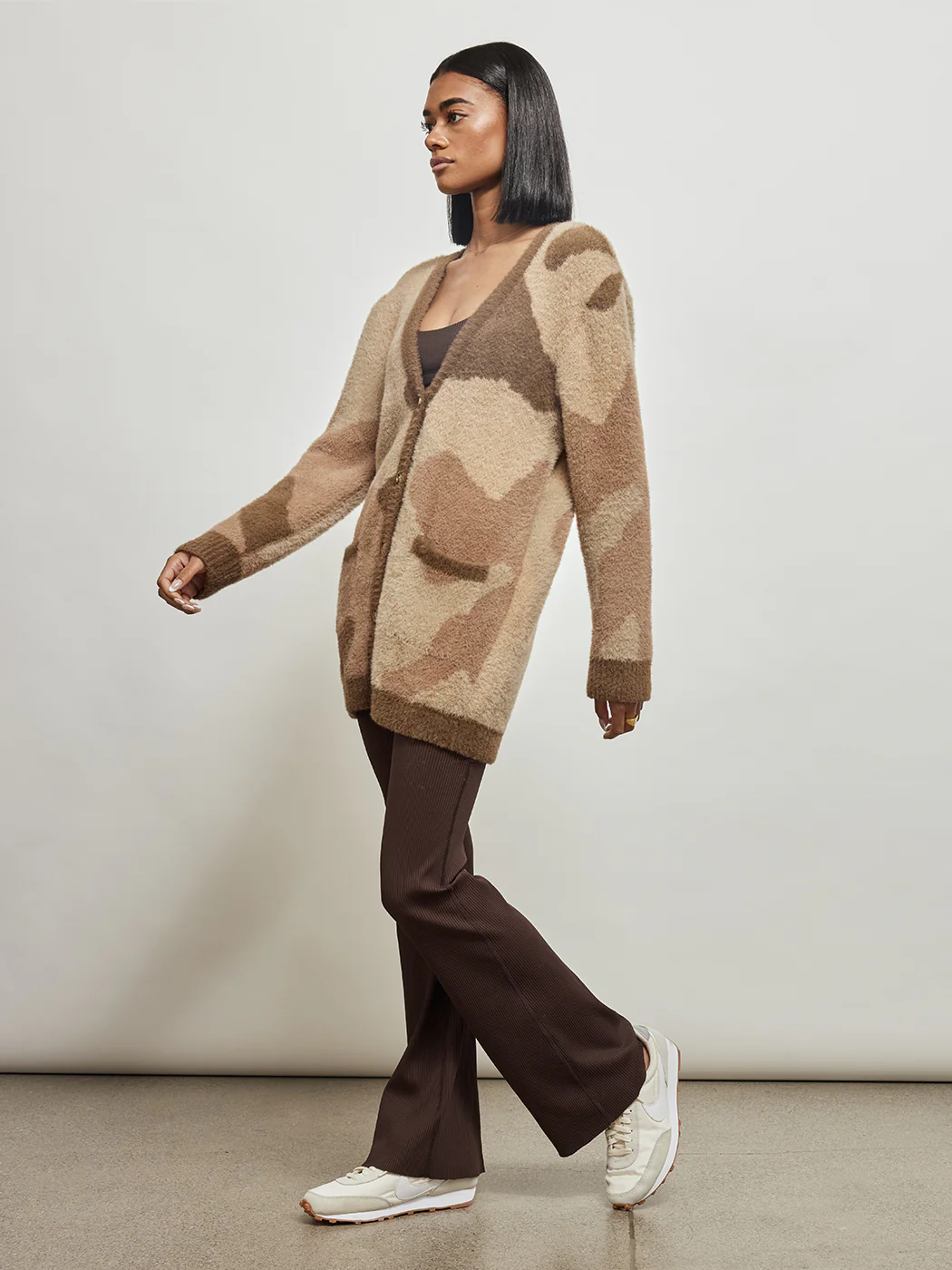 Talon Cardigan - BEIGE CAMO - Image 4