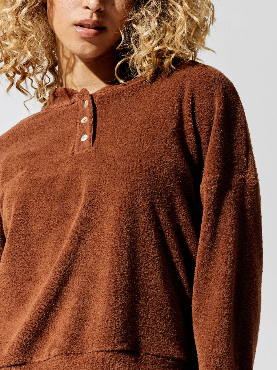 Terry Henley Sweatshirt - Peony - Image 12