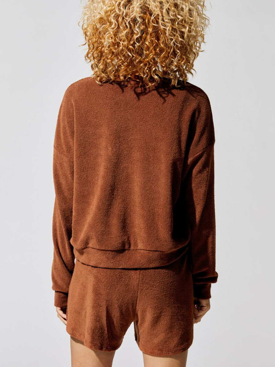 Terry Henley Sweatshirt - Peony - Image 14