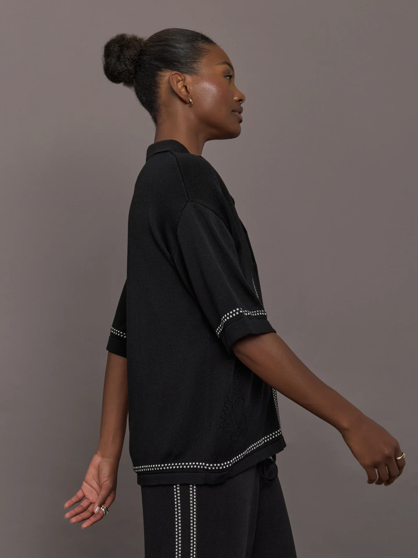 The Coco Knit Shirt - Ink - Image 3