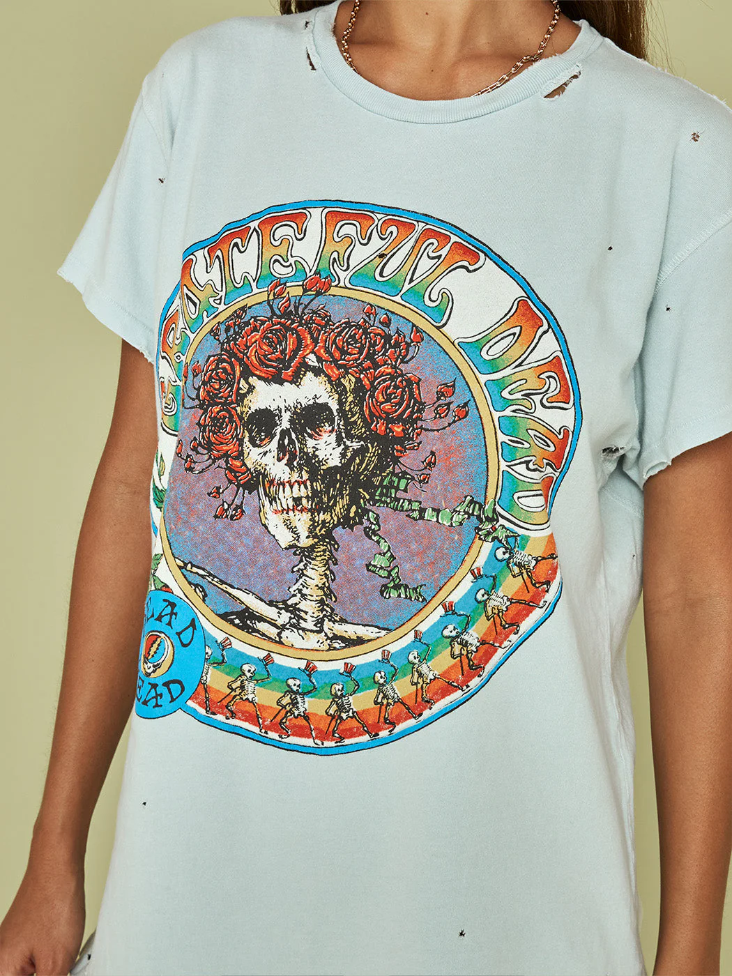 The Grateful Dead Destroyed Unisex Tee - Cloud - Image 3
