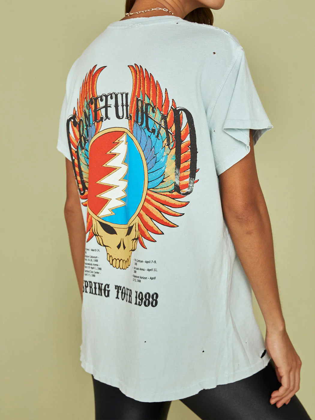 The Grateful Dead Destroyed Unisex Tee - Cloud - Image 4