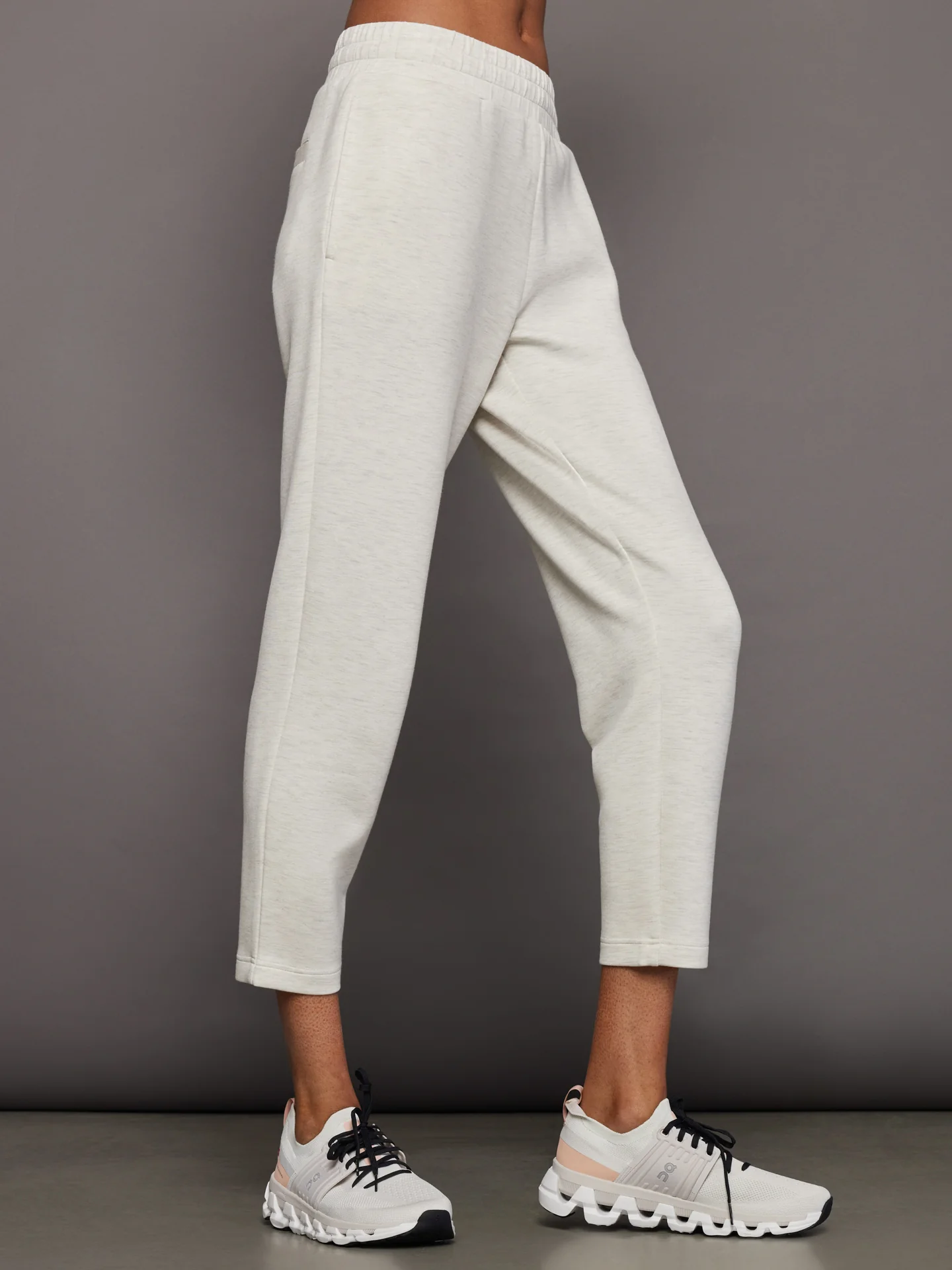 The Slim Pant - Ivory Marl