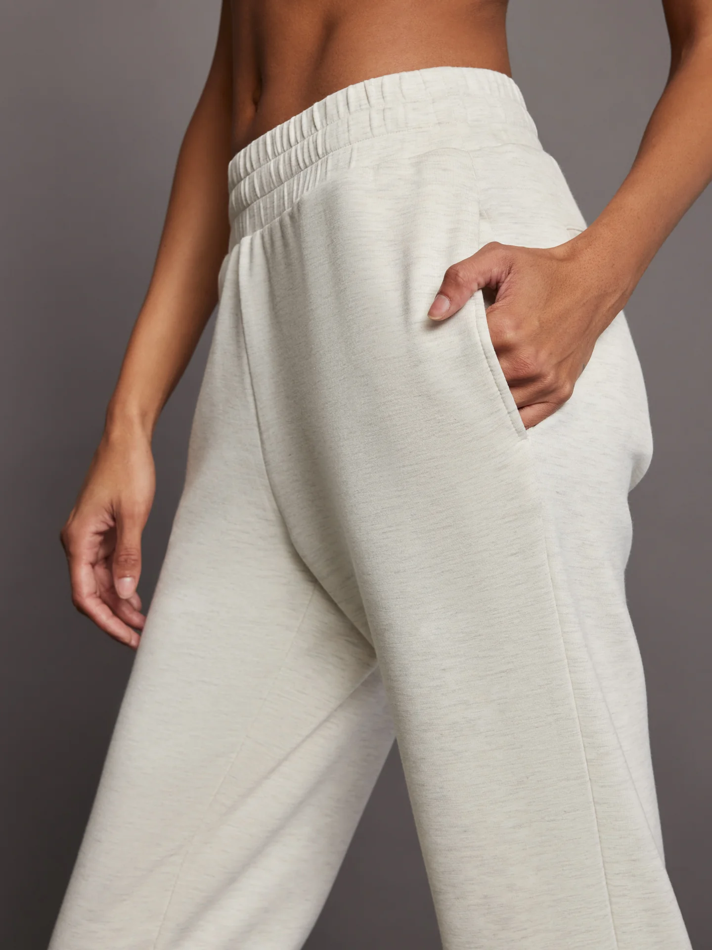 The Slim Pant - Ivory Marl - Image 4