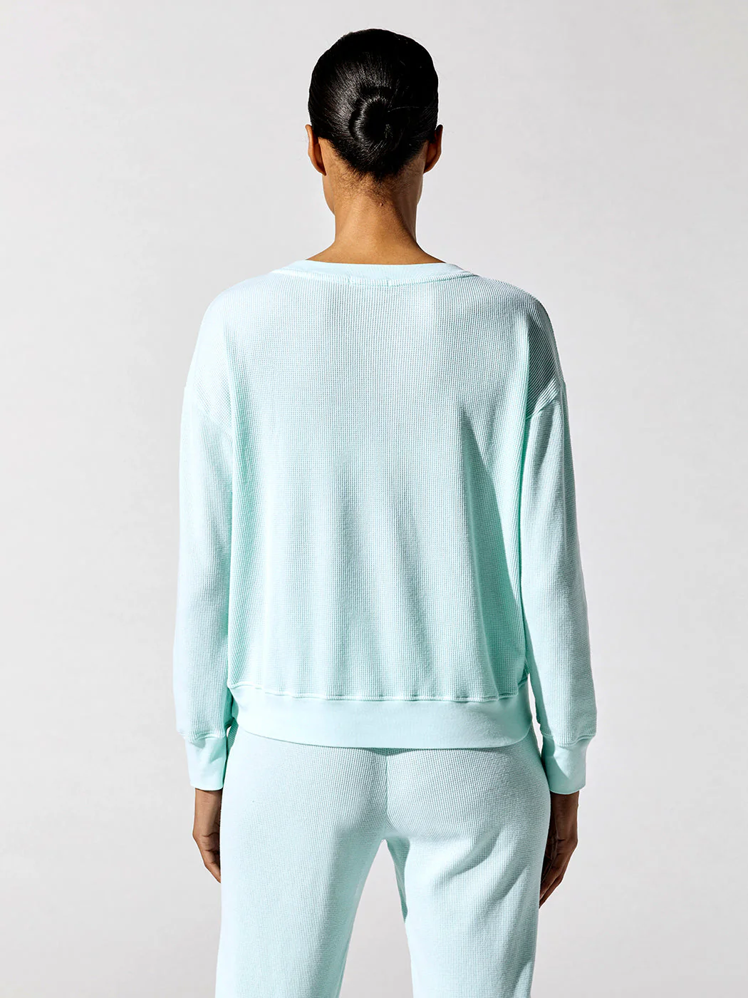Thermal Henley Sweatshirt - Mist - Image 5