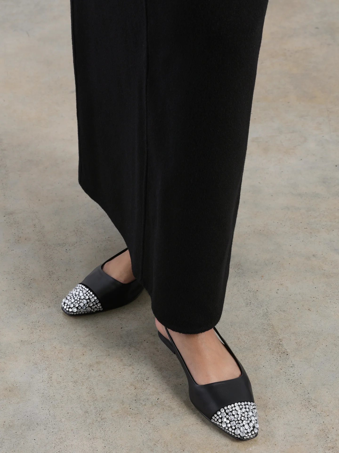 Tia w/ Crystals - Black w/ Crystals - Image 3