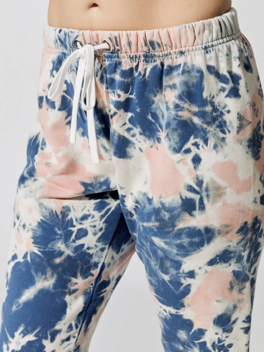 Tie Dye Gym Sweatpant - Blue/Pink - Image 5