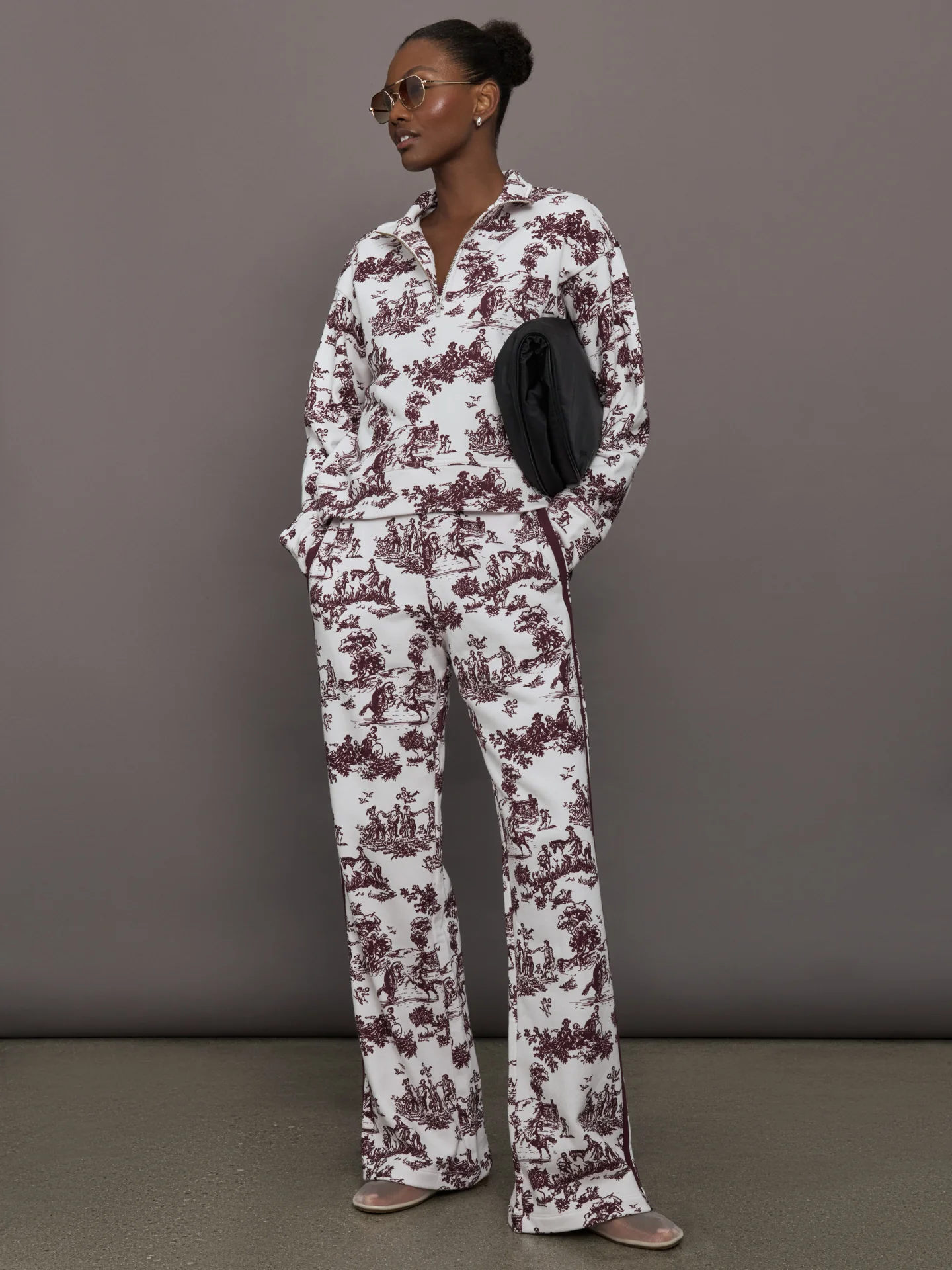 Toile Half Zip - Fig Toile - Image 2