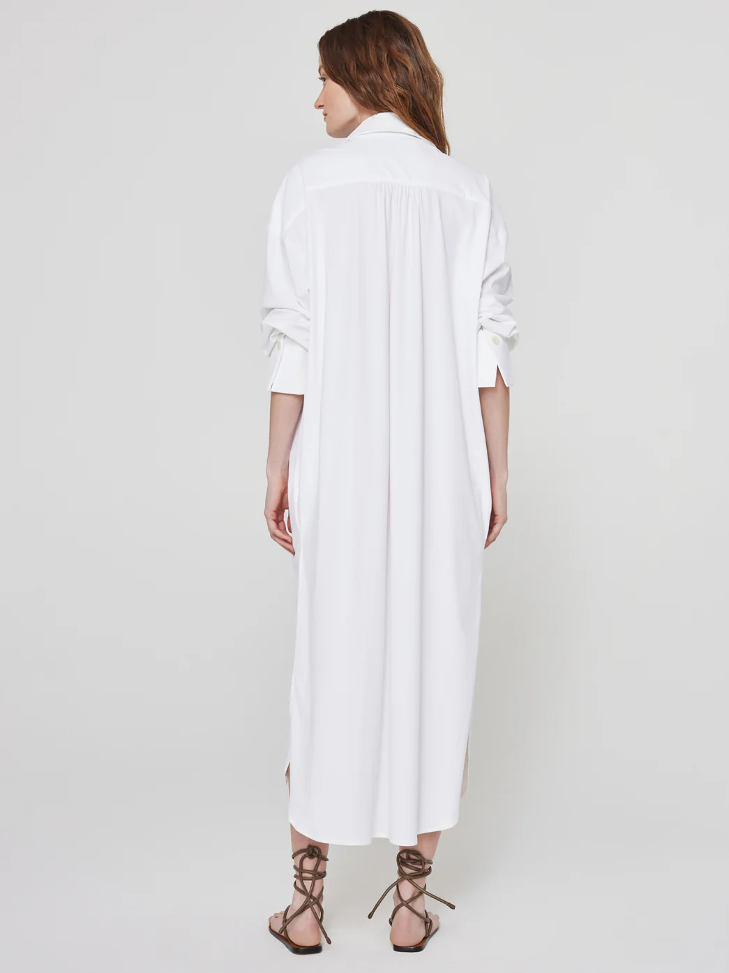 Tropez Oversized Shirt Dress - White - Image 2