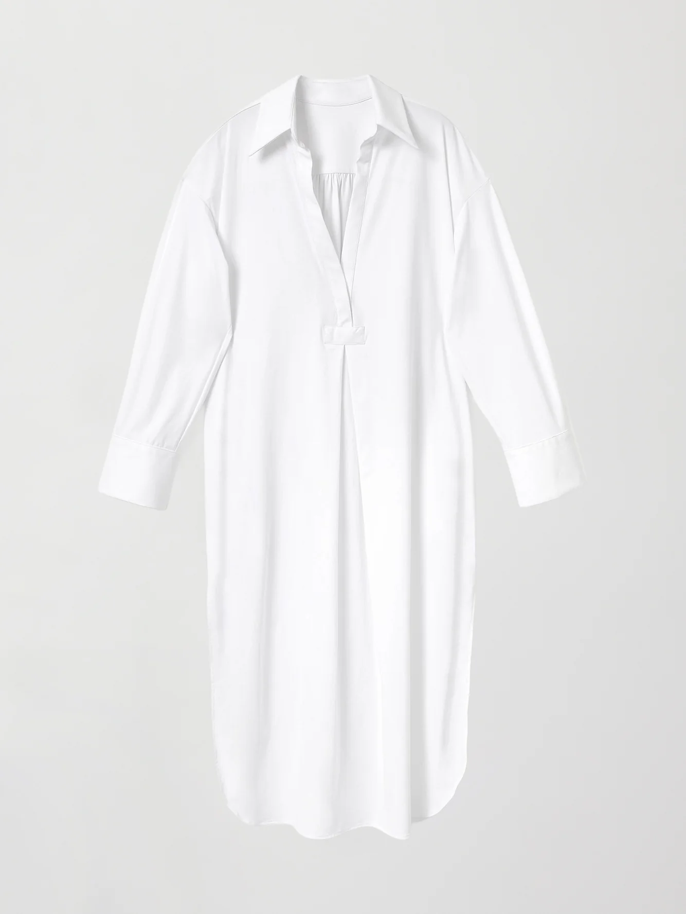 Tropez Oversized Shirt Dress - White - Image 5