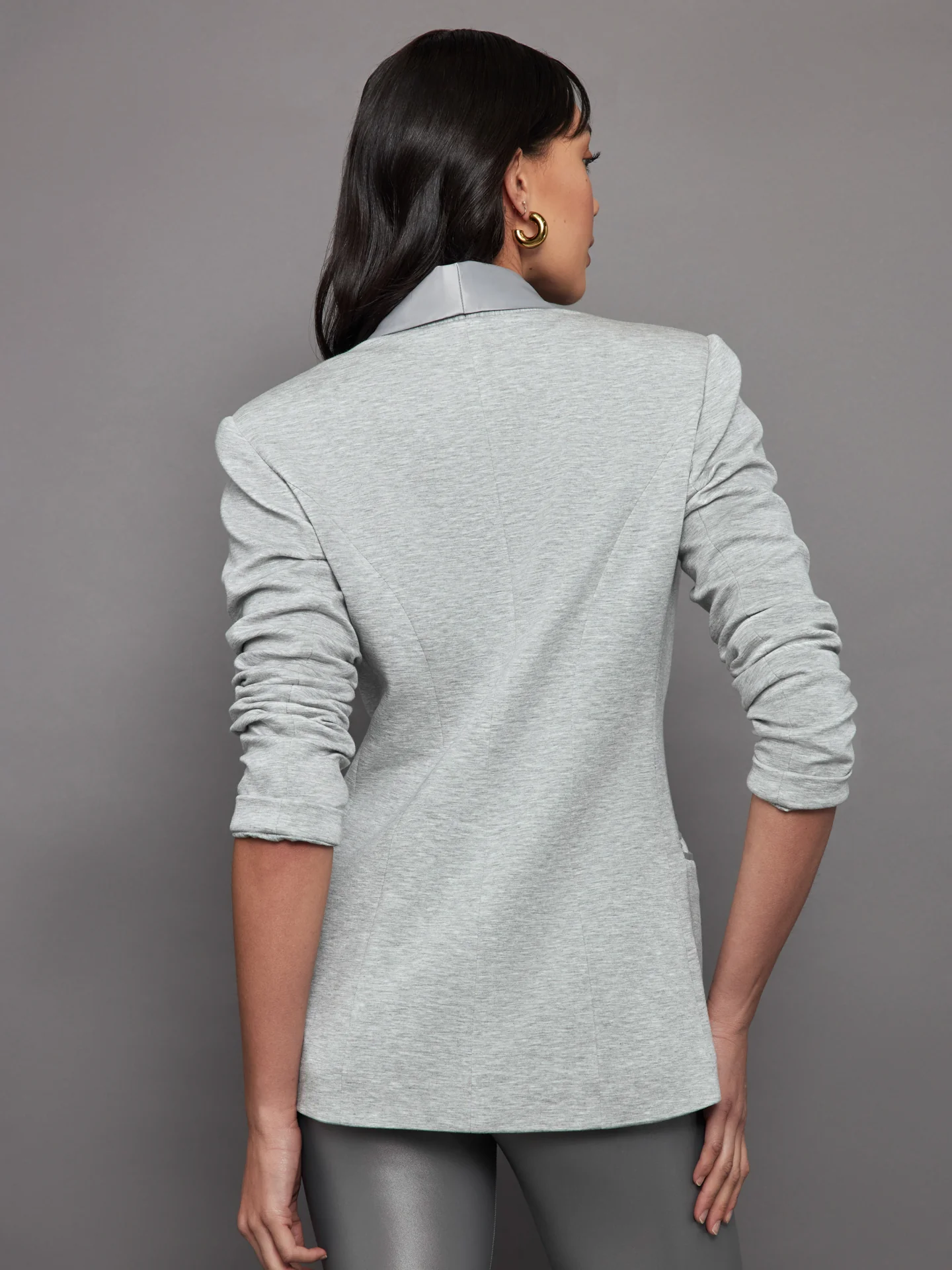 Tuxedo Blazer - Heather Grey - Image 3