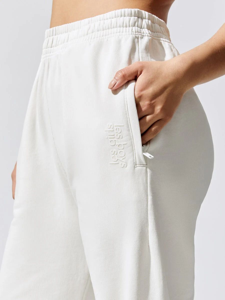 Ultimate Fit Sweats Loose Jogger With Zip Pocket - Ivory - Image 4