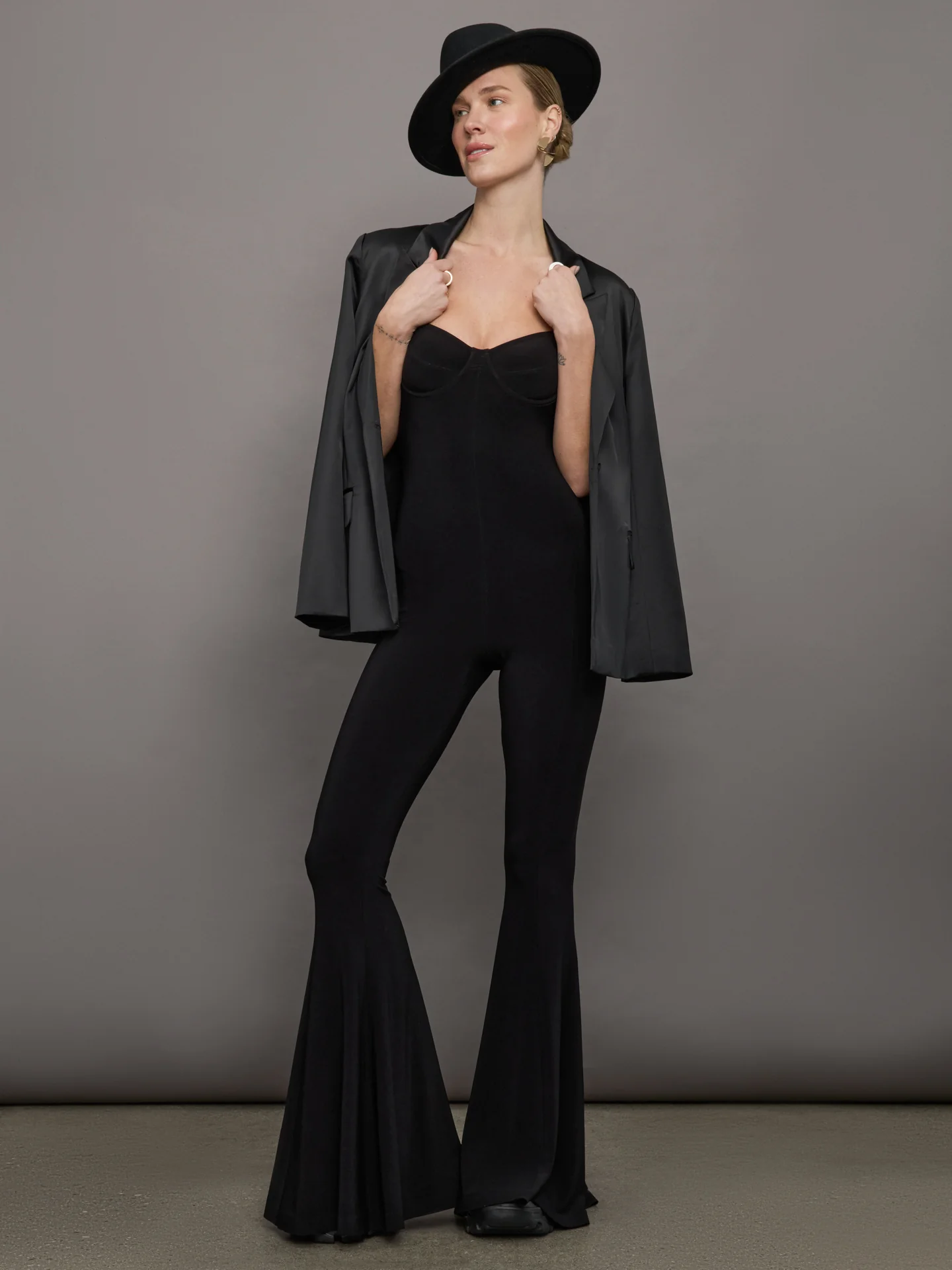 Underwire Fishtail Jumpsuit - Black - Image 4