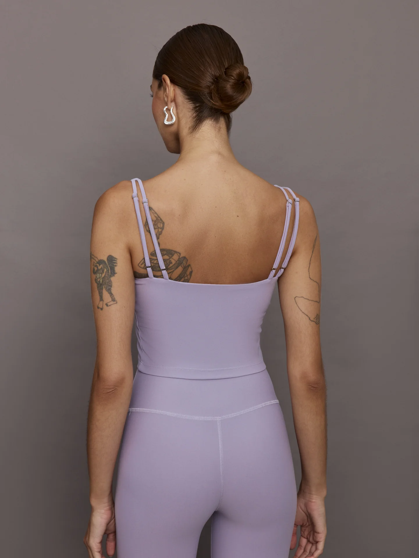 V Neck Tank in Melt - Lavender Grey - Image 4