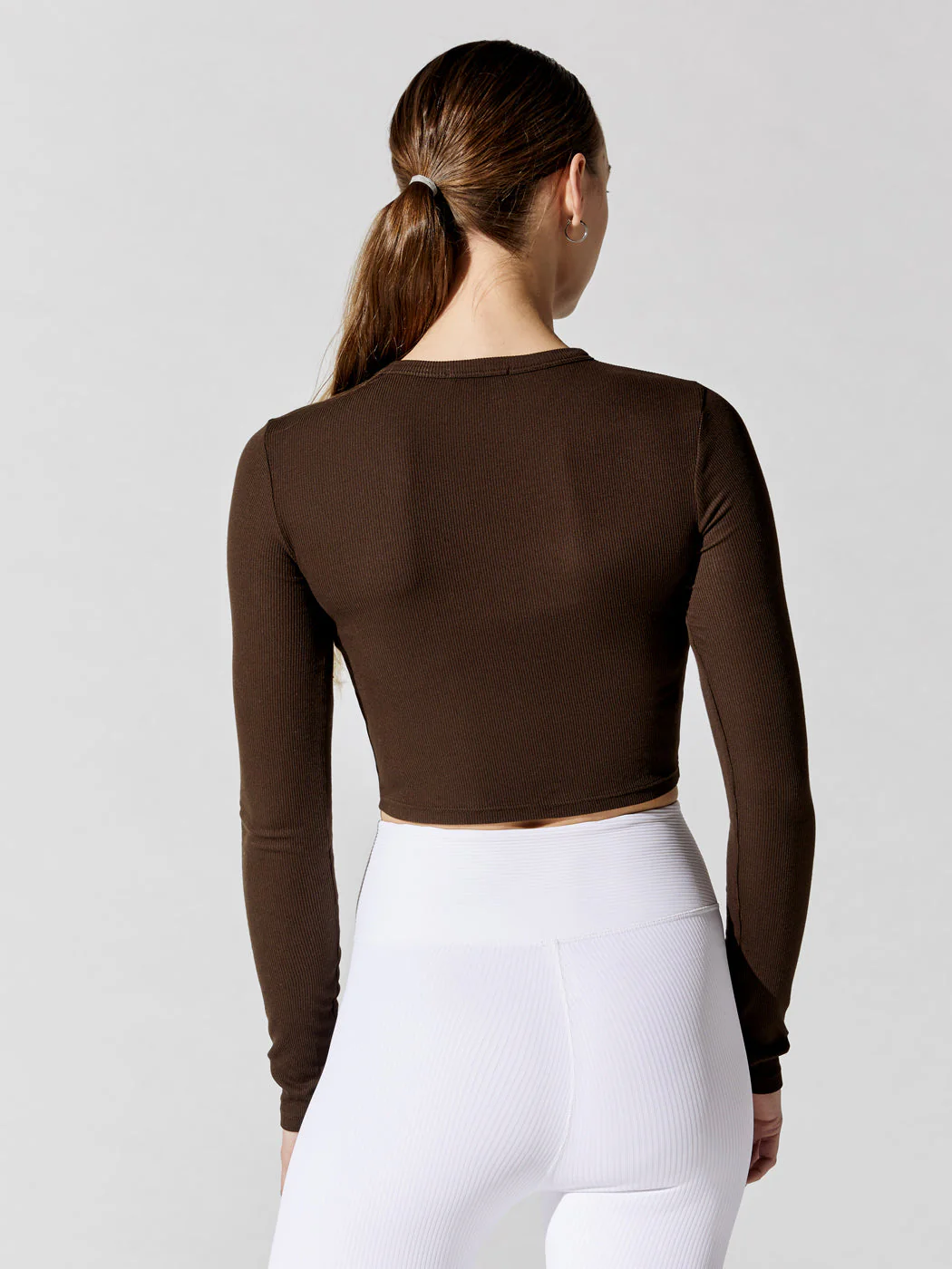 Verona Crop Shirt - Espresso - Image 3
