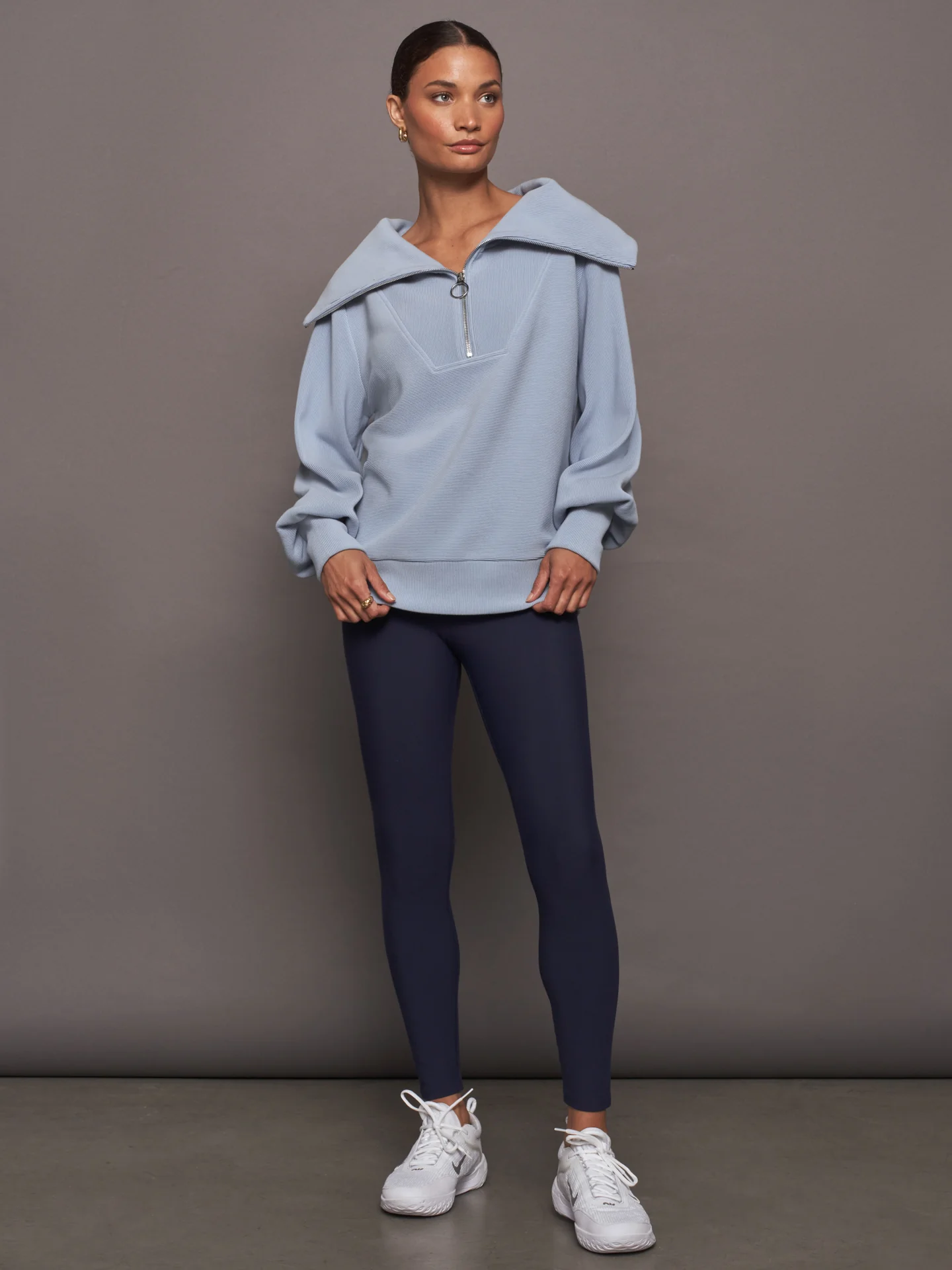 Vine Half Zip - Blue - Image 4