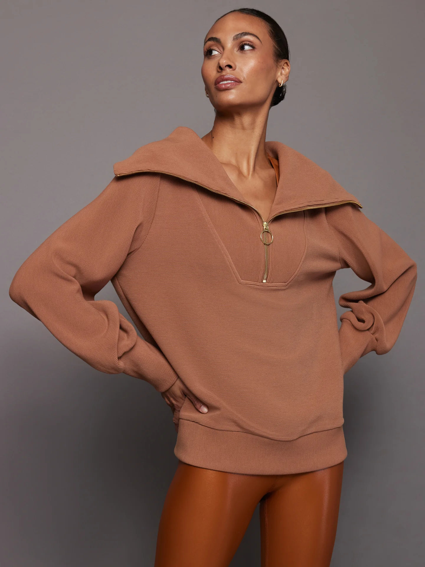 Vine Half Zip - Rawhide