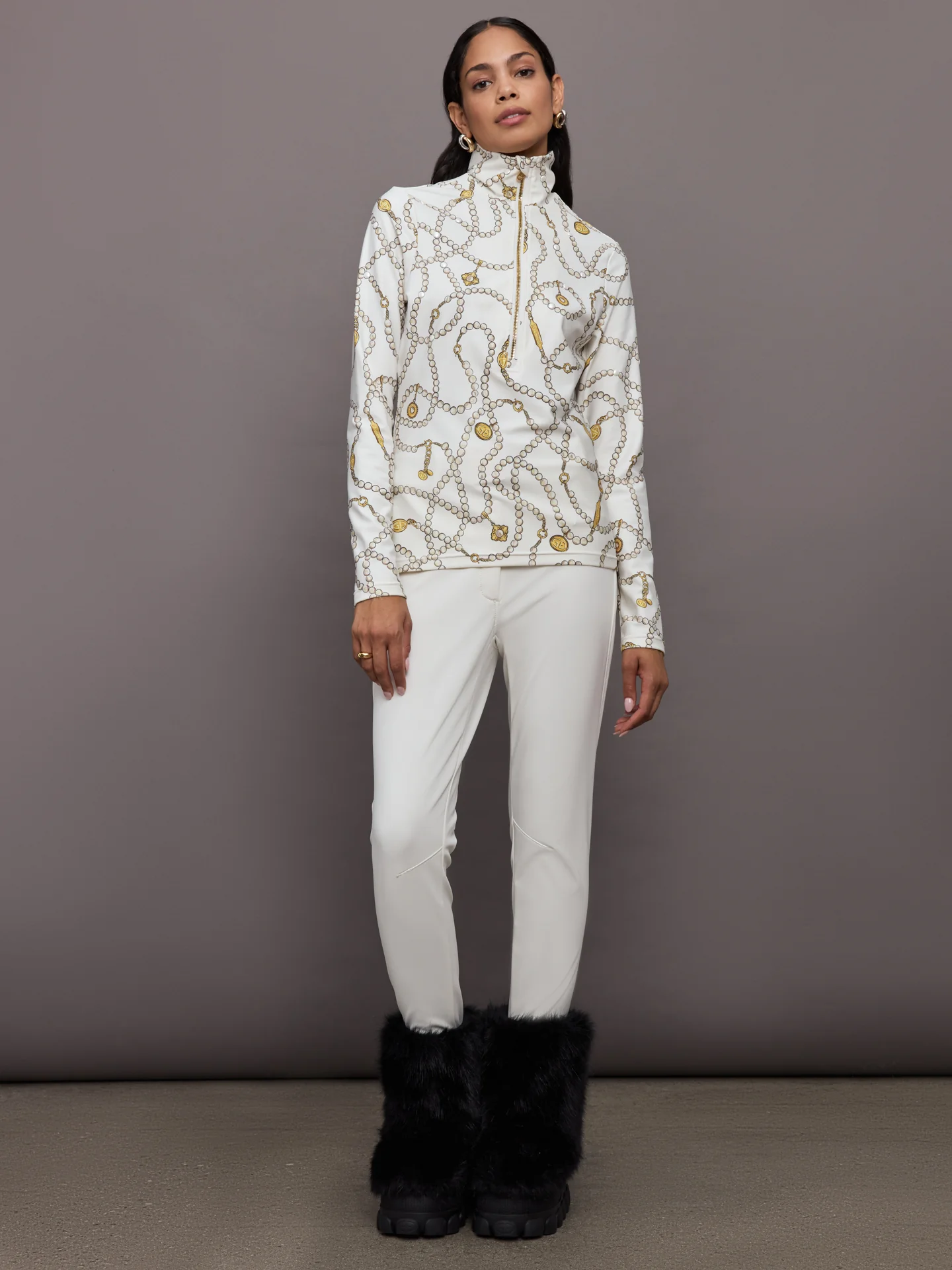 Vivienne Ski Pully - Cream - Image 3