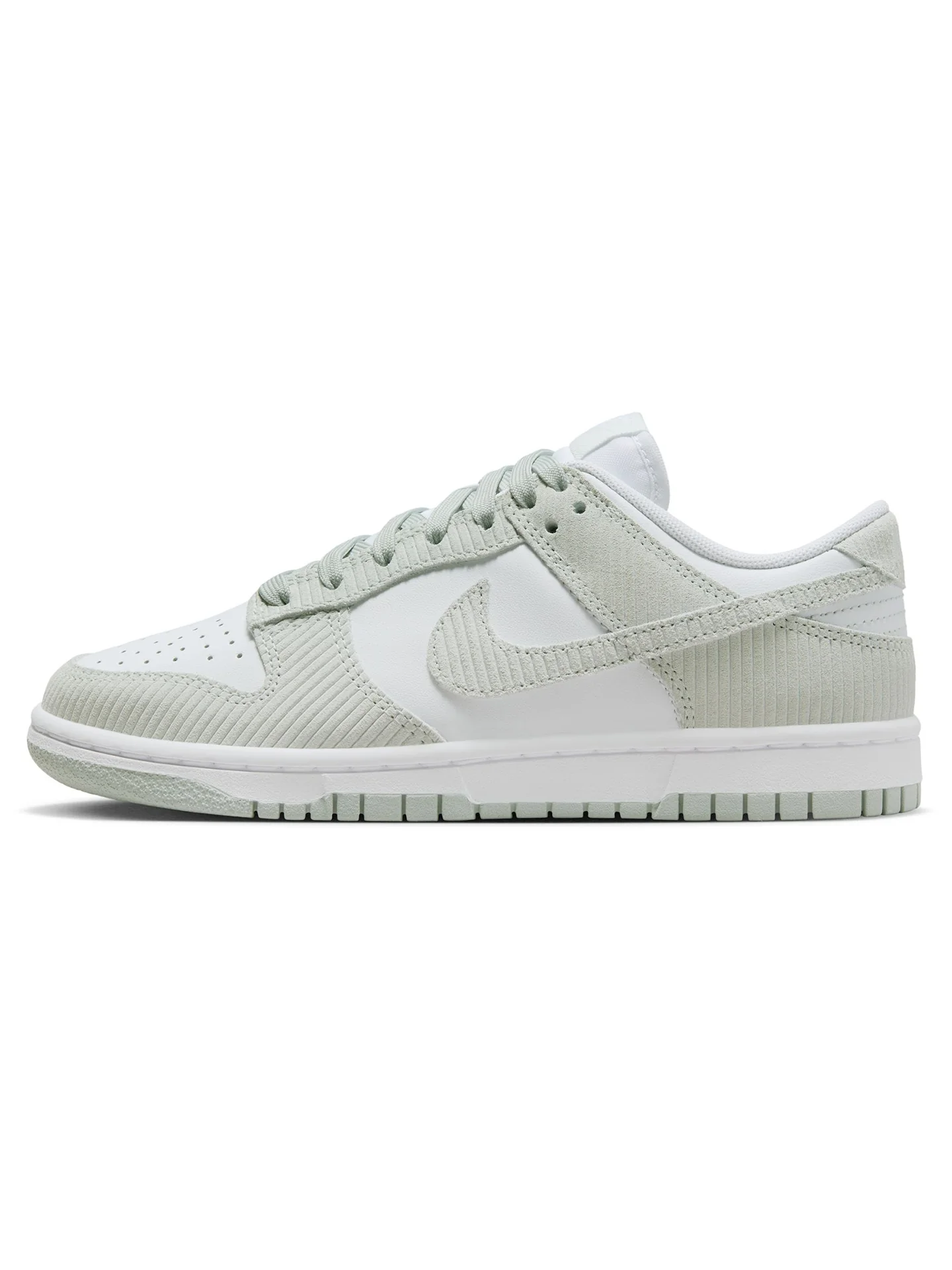 W NIKE DUNK LOW - WHITE/LIGHT SILVER - Image 2