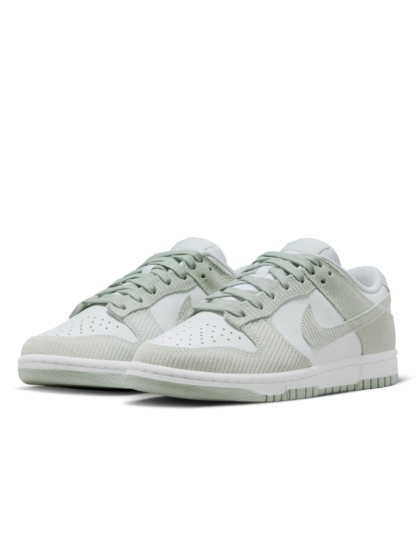 W NIKE DUNK LOW - WHITE/LIGHT SILVER - Image 3