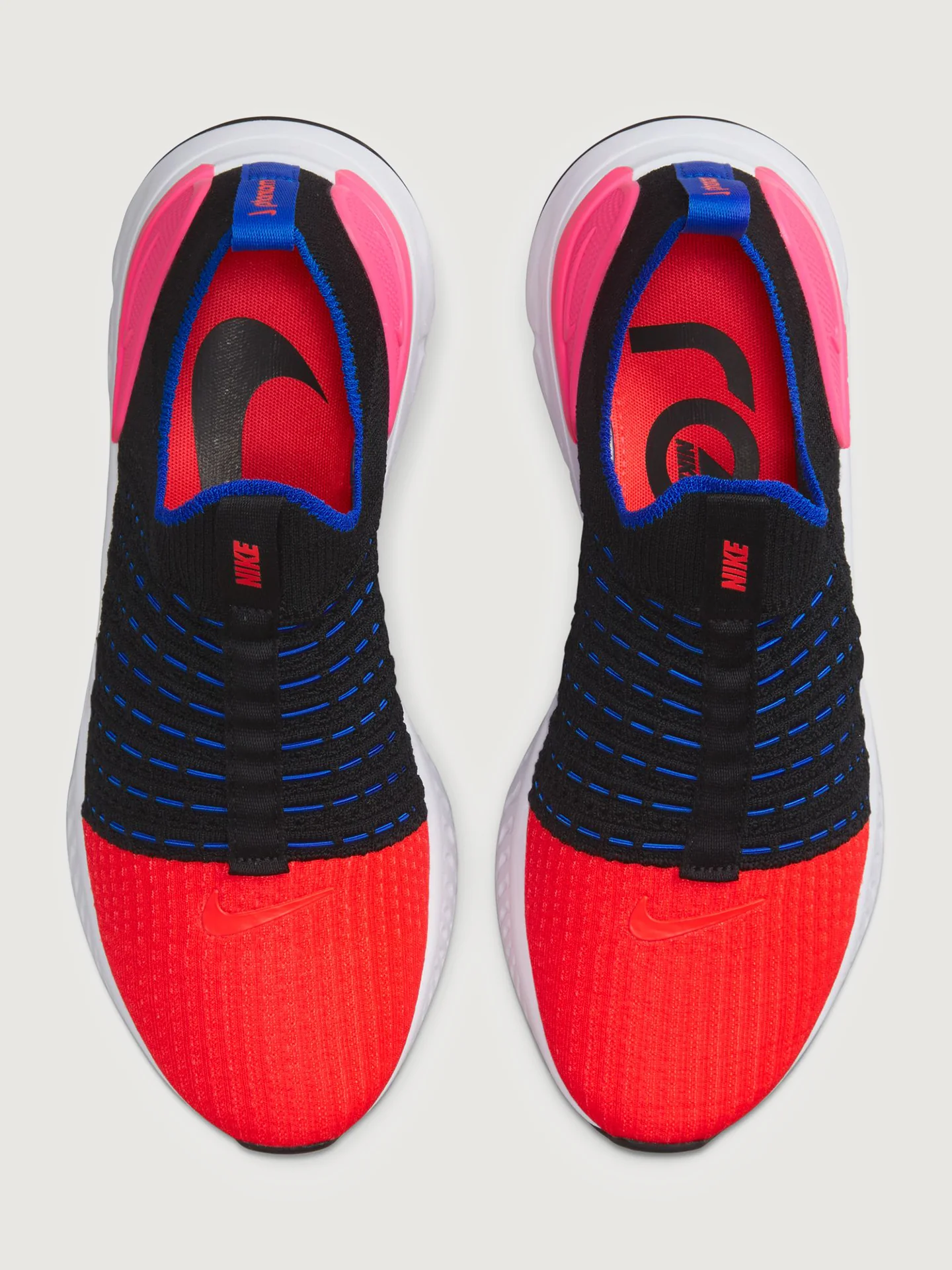 W NIKE REACT PHANTOM RUN FK 2 - Black/Bright Crimson-Hyper Pink - Image 4