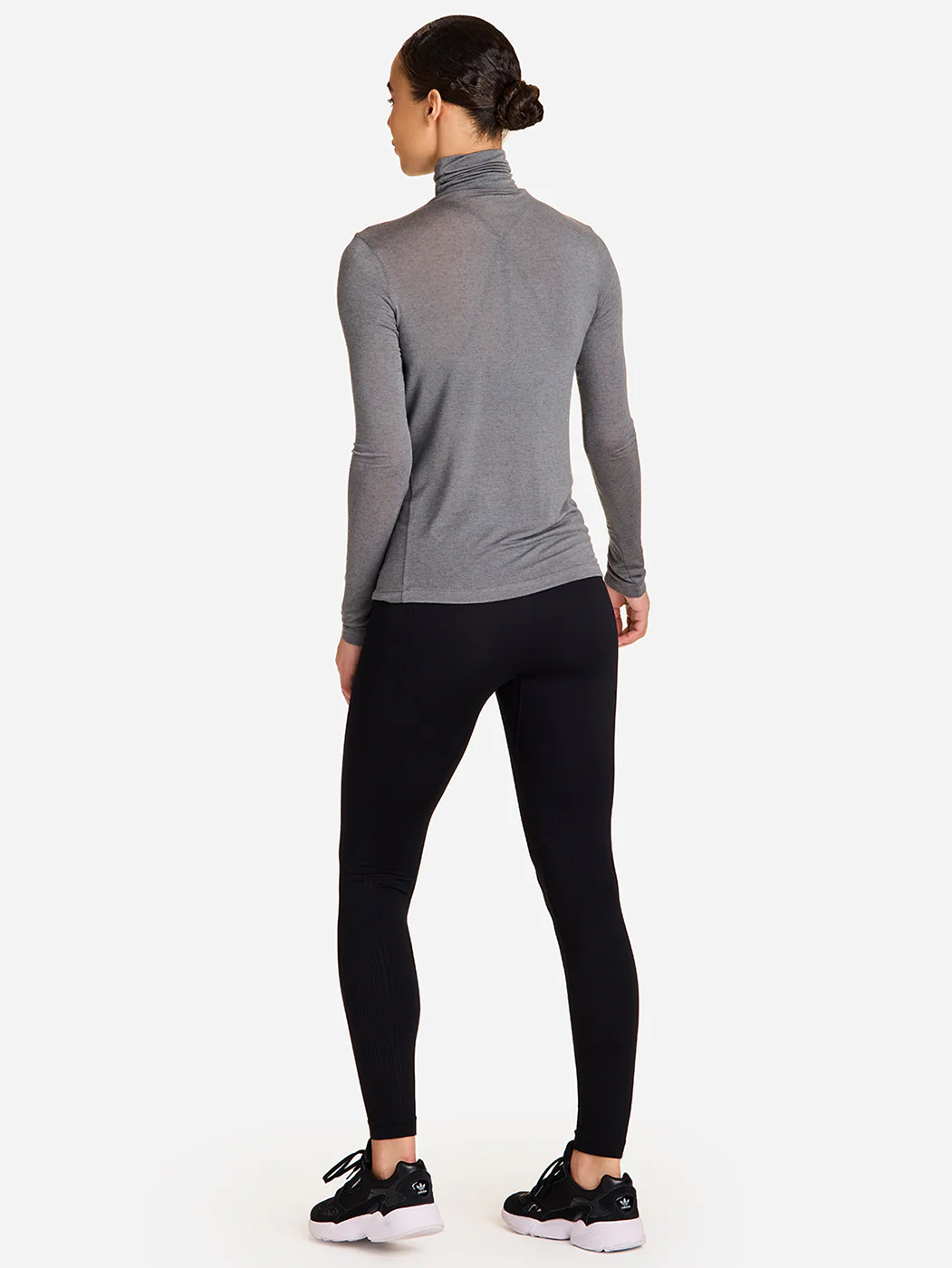 Washable Cashmere Turtleneck - Grey - Image 2