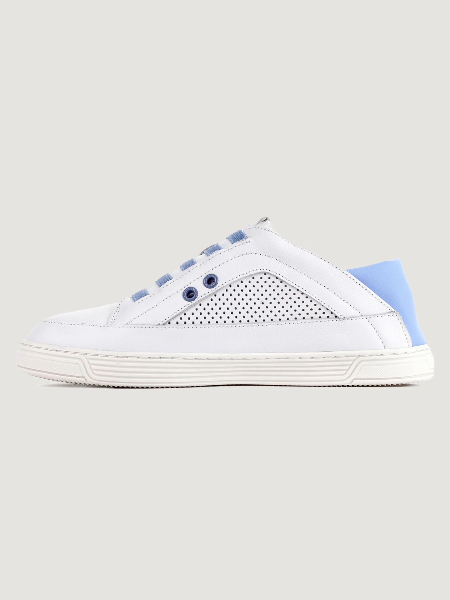 Low-Top Hybrid Slipper Sneaker - White And Blue - Image 5