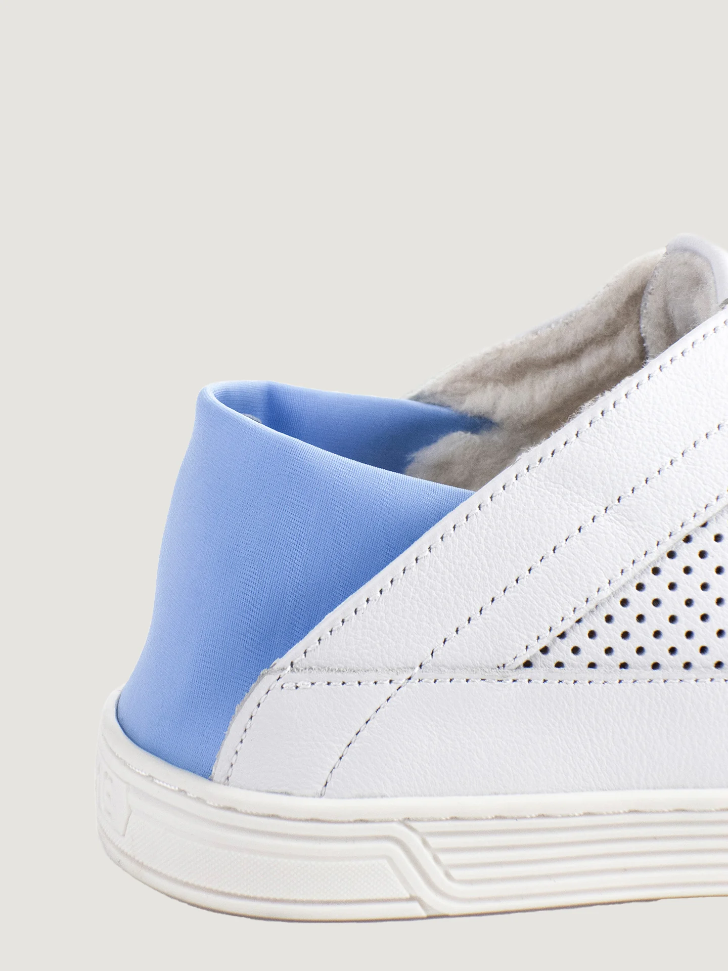 Low-Top Hybrid Slipper Sneaker - White And Blue - Image 6