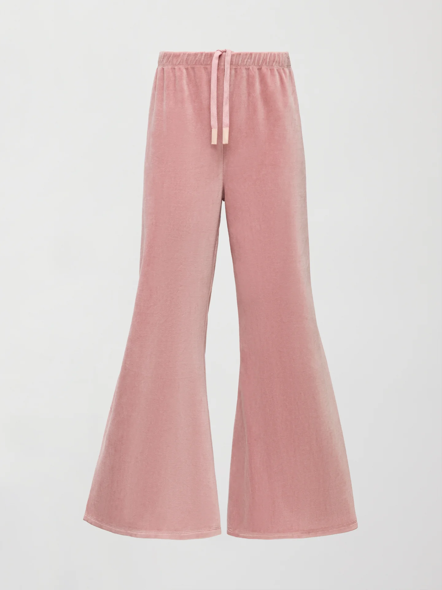 Wide Leg Pant in Velour - Blush - Image 6