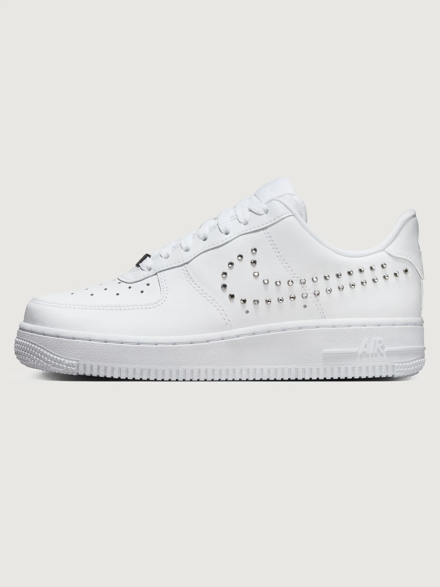 Wmns Air Force 1 '07 - White/Chrome-Metallic Silver - Image 5