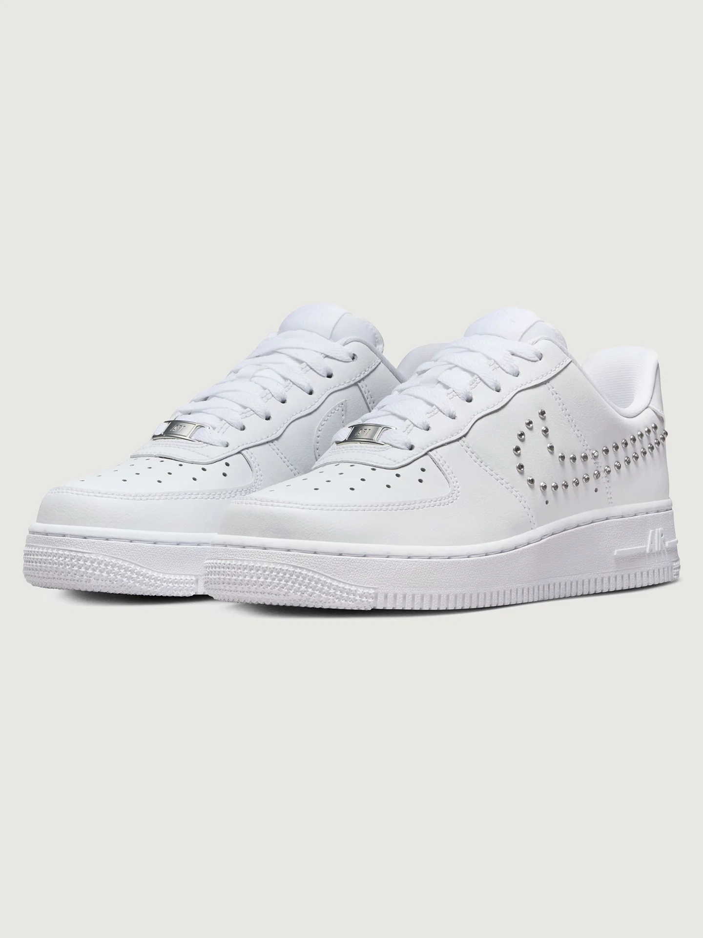 Wmns Air Force 1 '07 - White/Chrome-Metallic Silver - Image 6