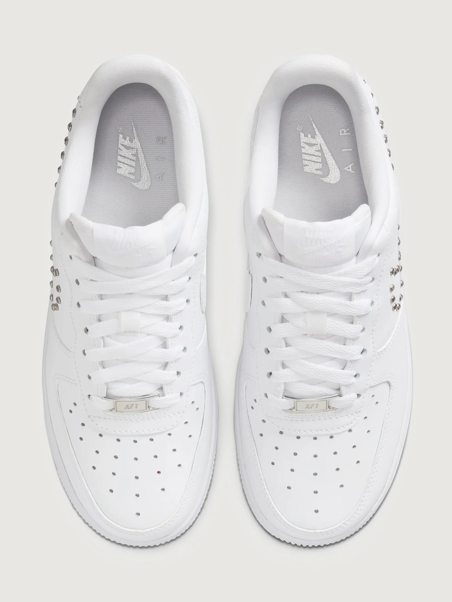 Wmns Air Force 1 '07 - White/Chrome-Metallic Silver - Image 7