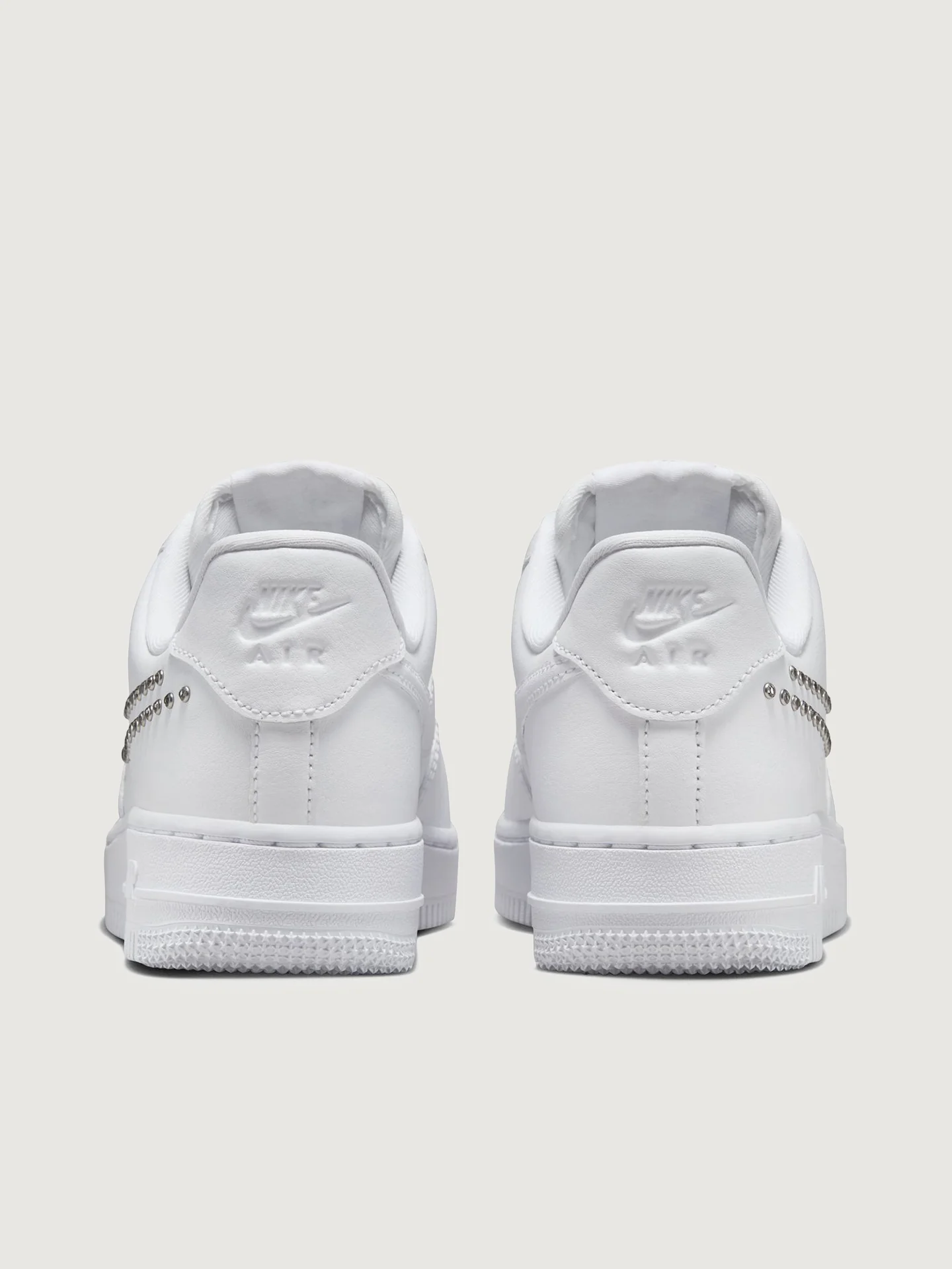 Wmns Air Force 1 '07 - White/Chrome-Metallic Silver - Image 9
