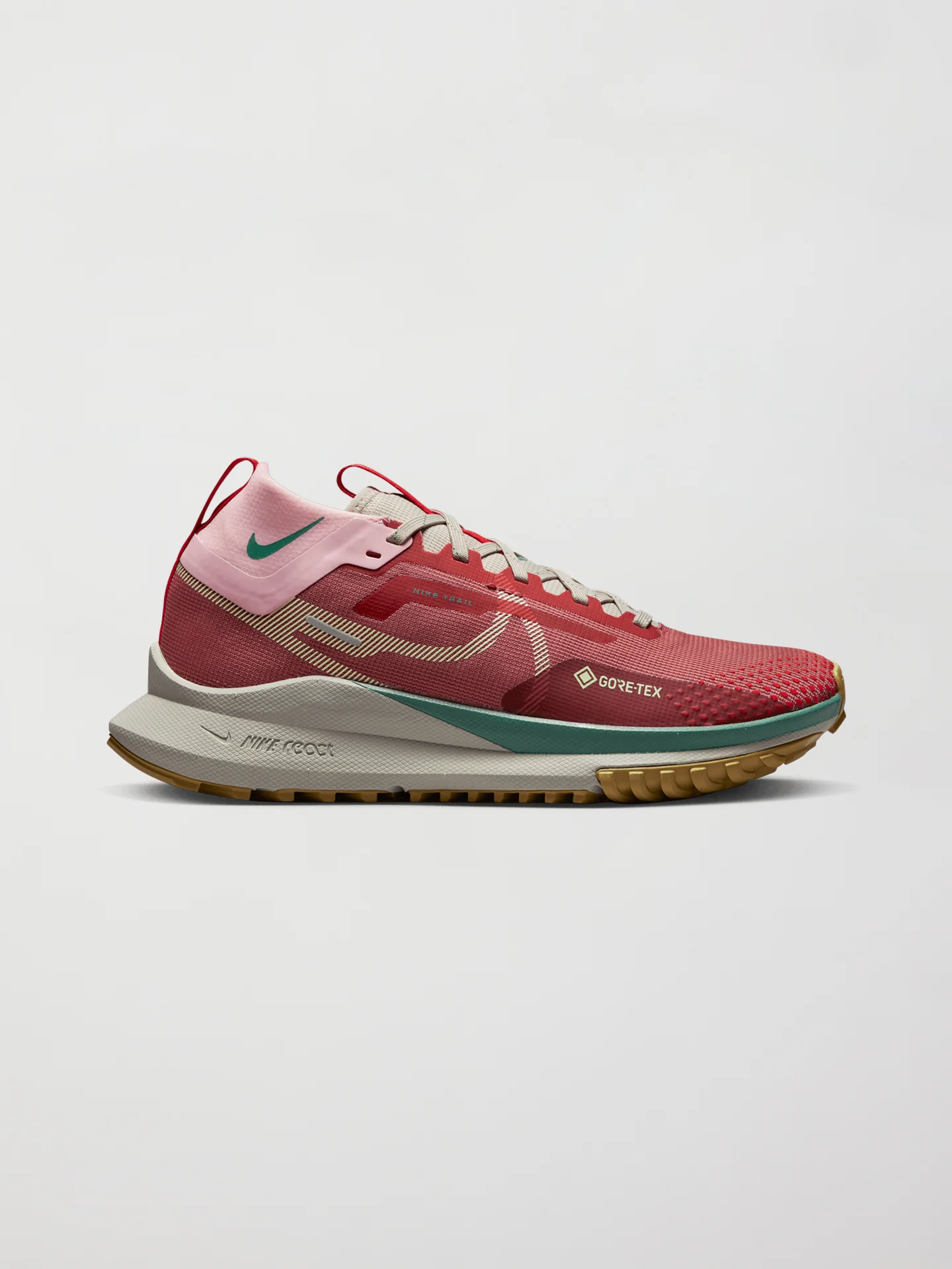 WMNS REACT PEGASUS TRAIL 4 GTX - Canyon Rust/Barely Volt-Med Soft Pink