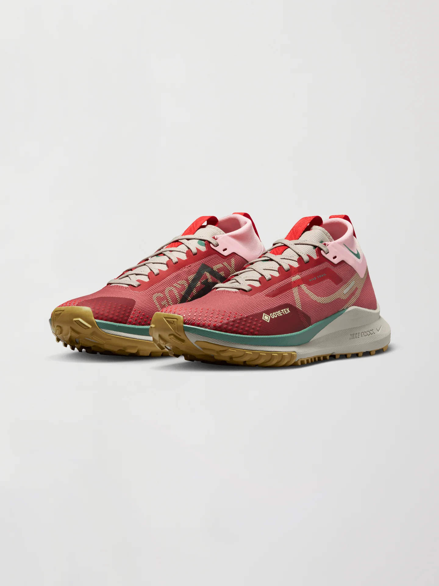 WMNS REACT PEGASUS TRAIL 4 GTX - Canyon Rust/Barely Volt-Med Soft Pink - Image 3