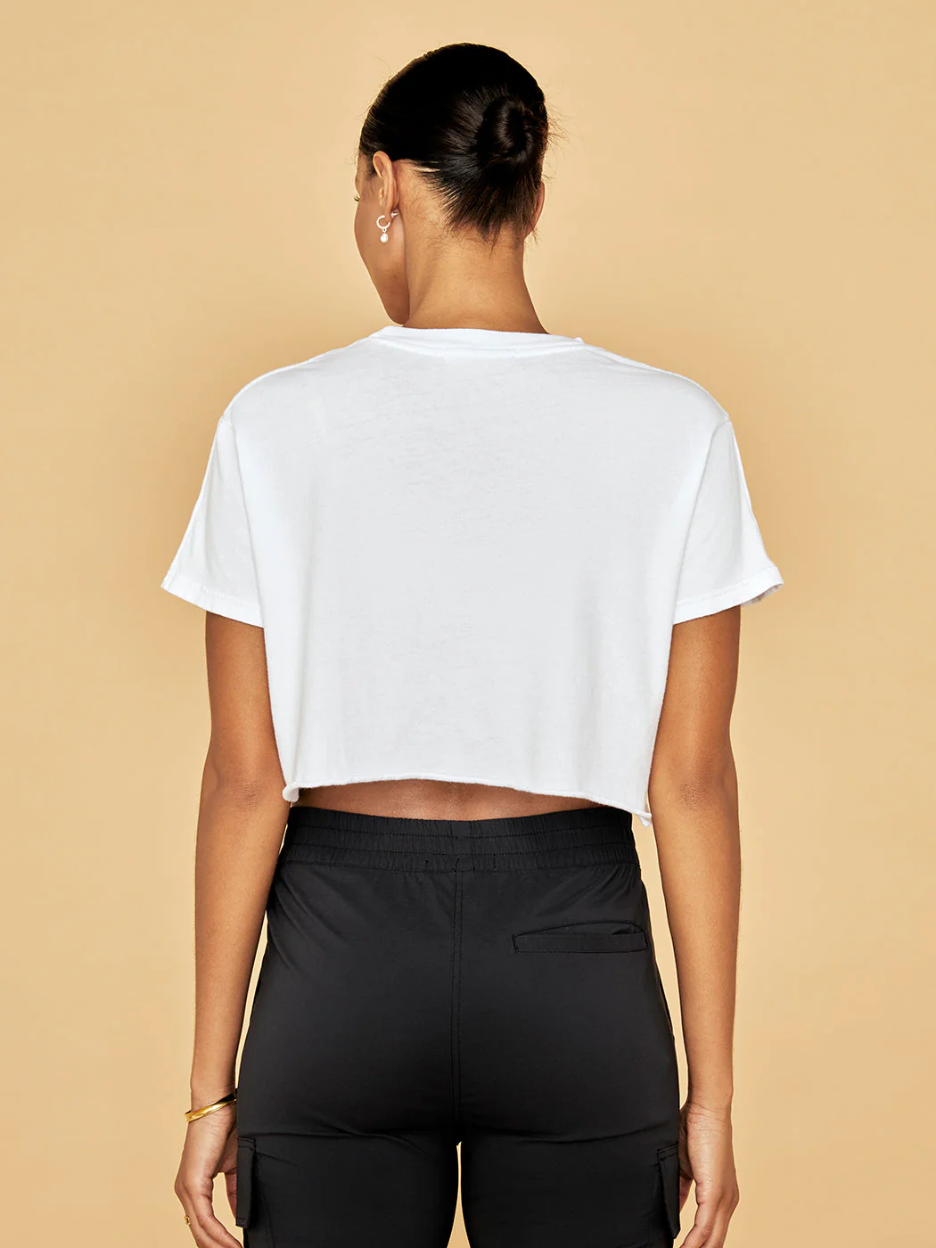 Courtney Crop Tee - White - Image 3