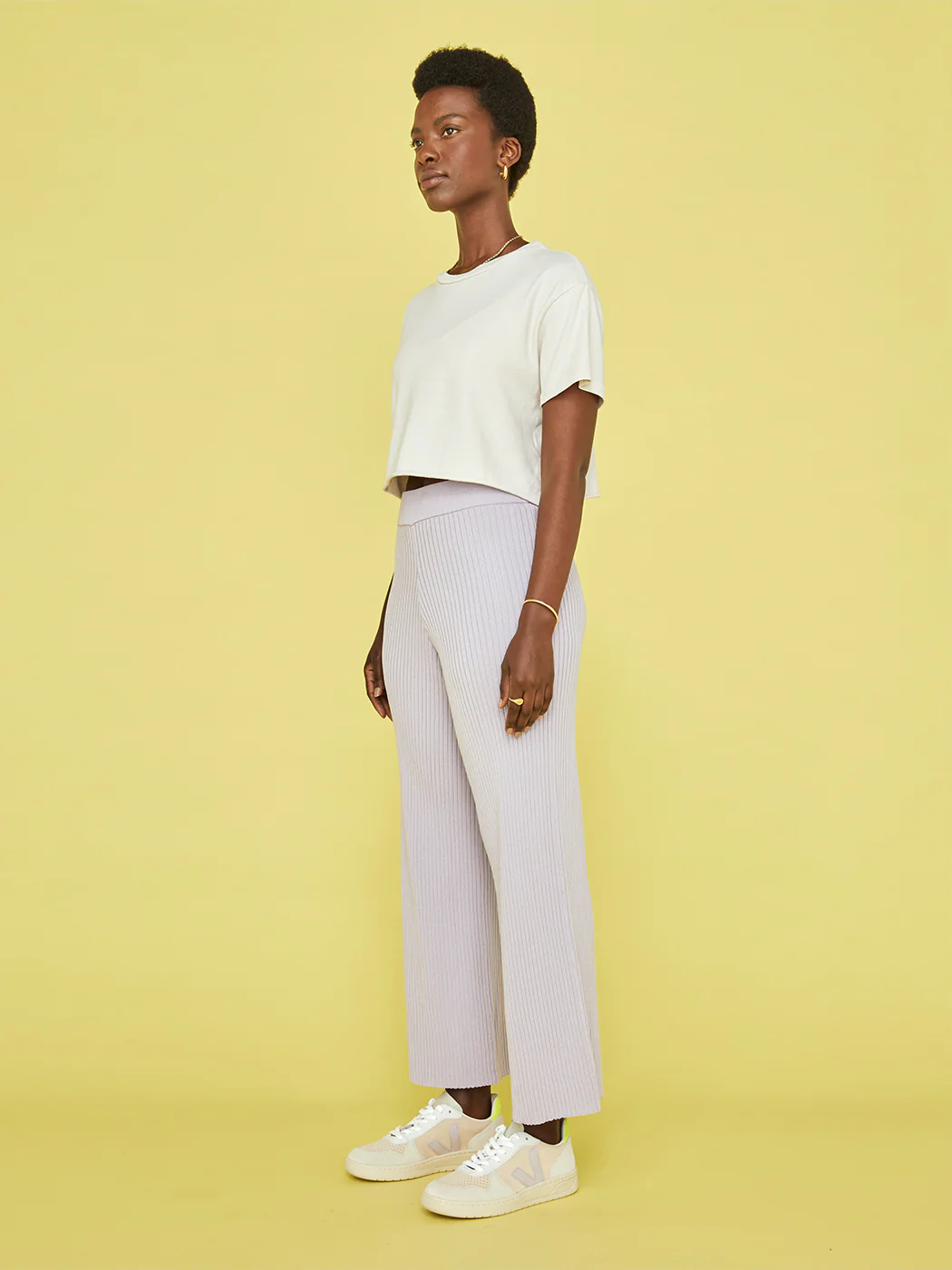 Women's Crop Short Sleeve Crew Tee - Sugar - Image 7