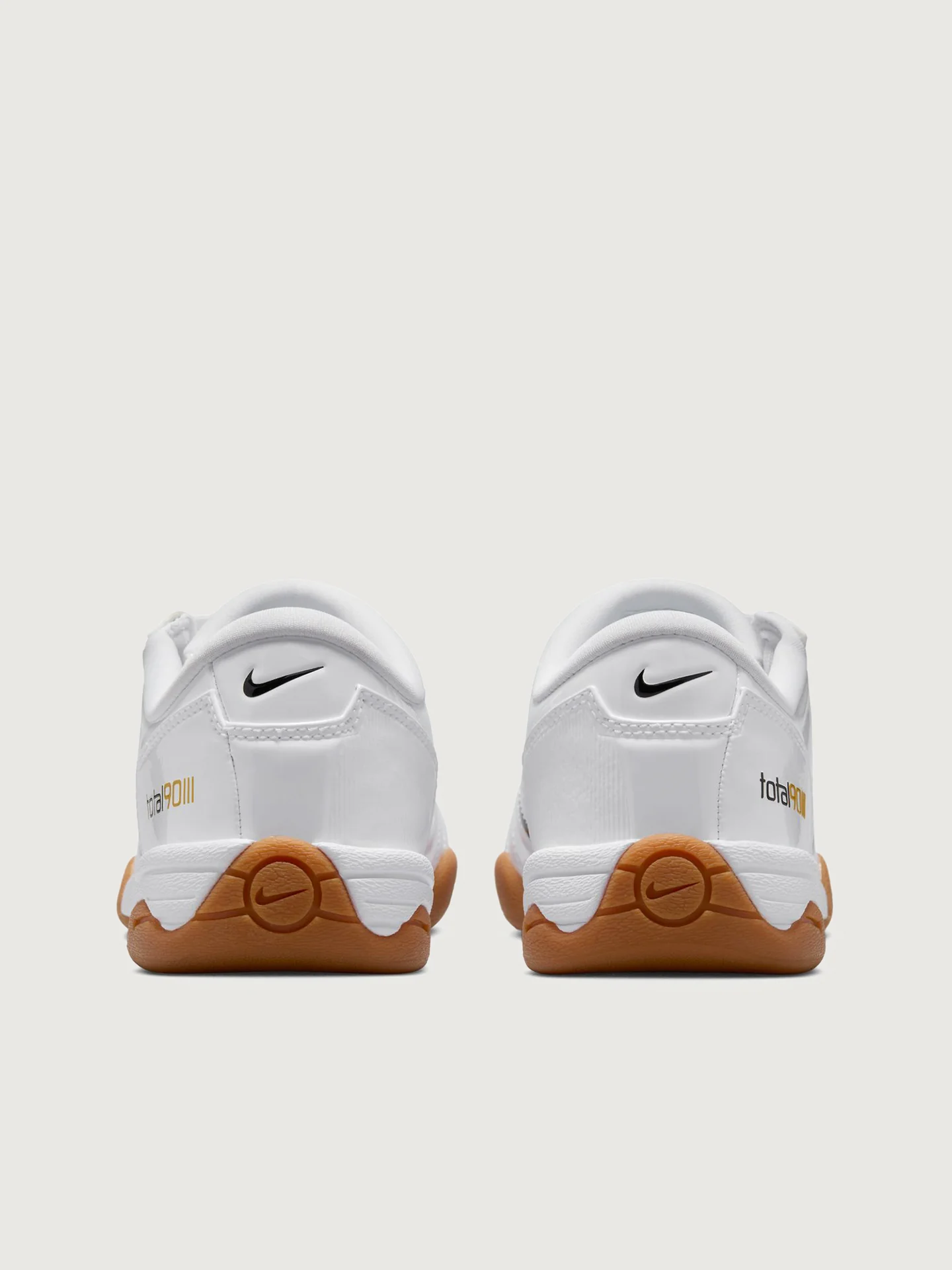 Womens Nike T90 - White/Black-White-Metallic Gold - Image 3