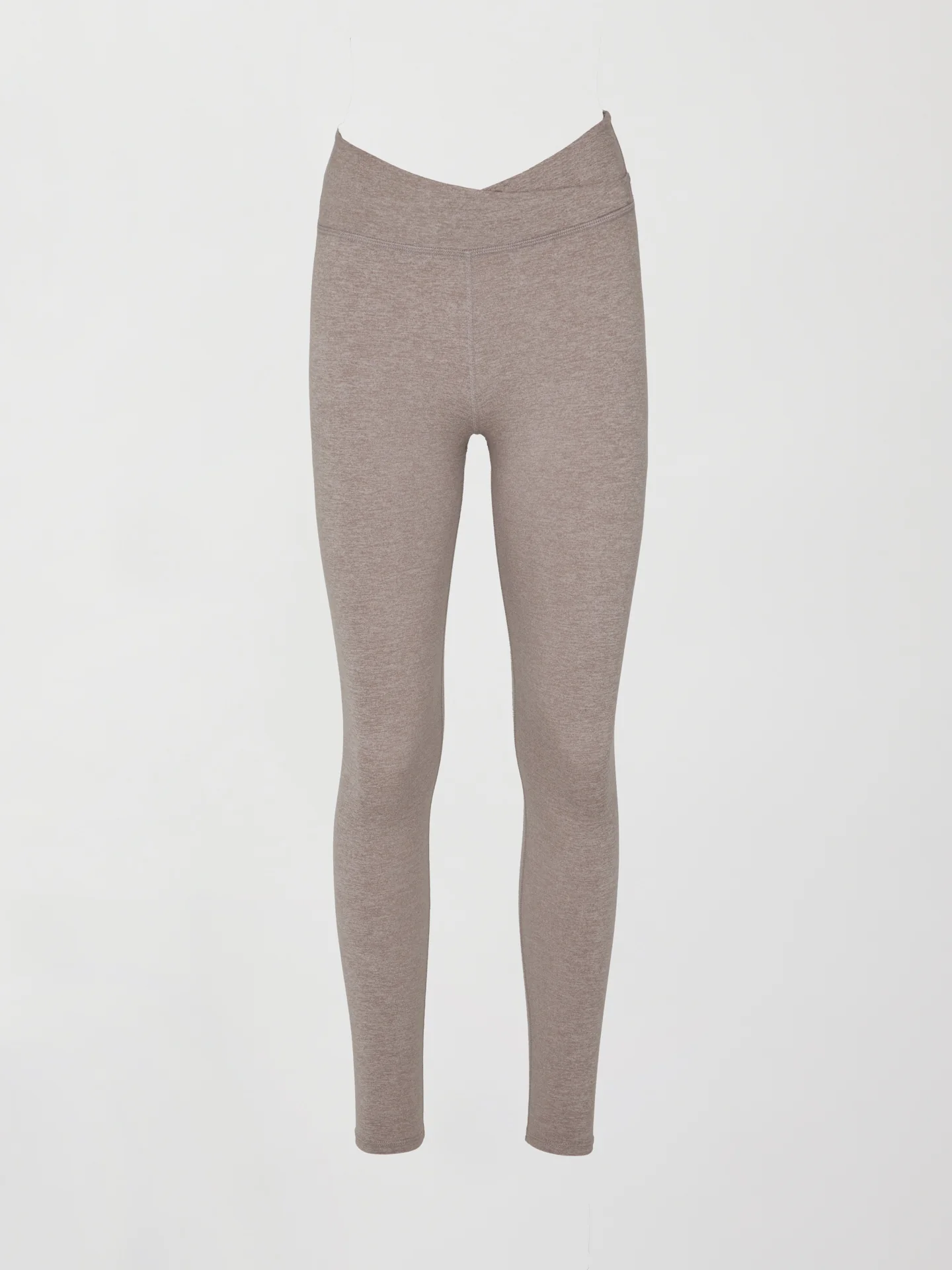 Wrap Legging in Heather Melt - Heather Oatmeal - Image 6