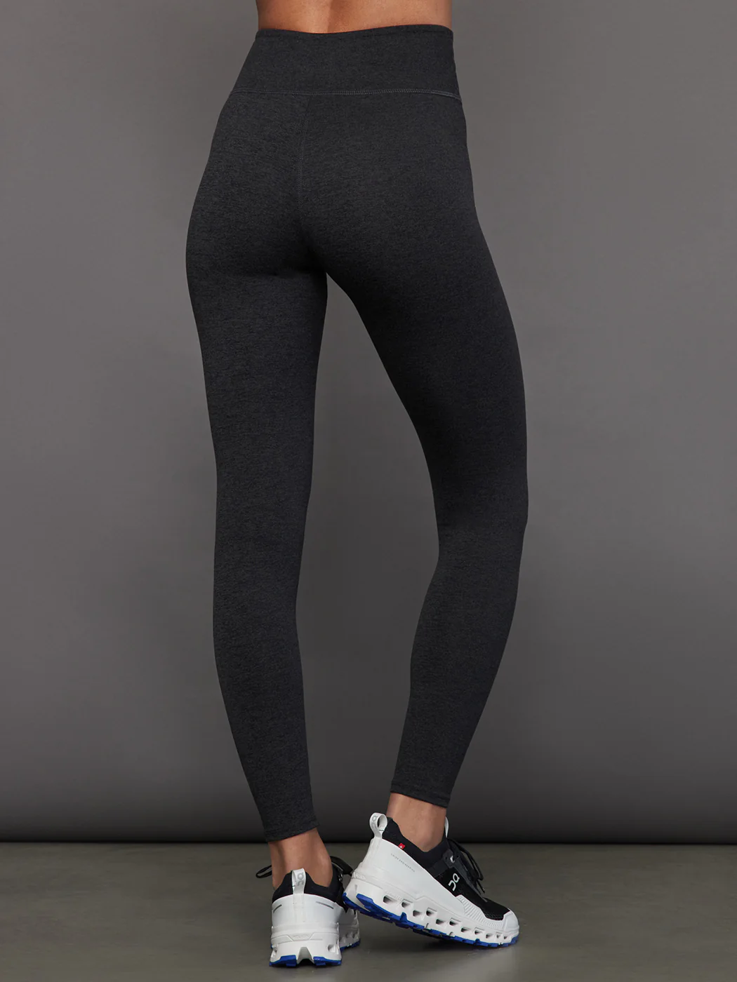 Wrap Legging in Heather Melt - Charcoal Heather - Image 3