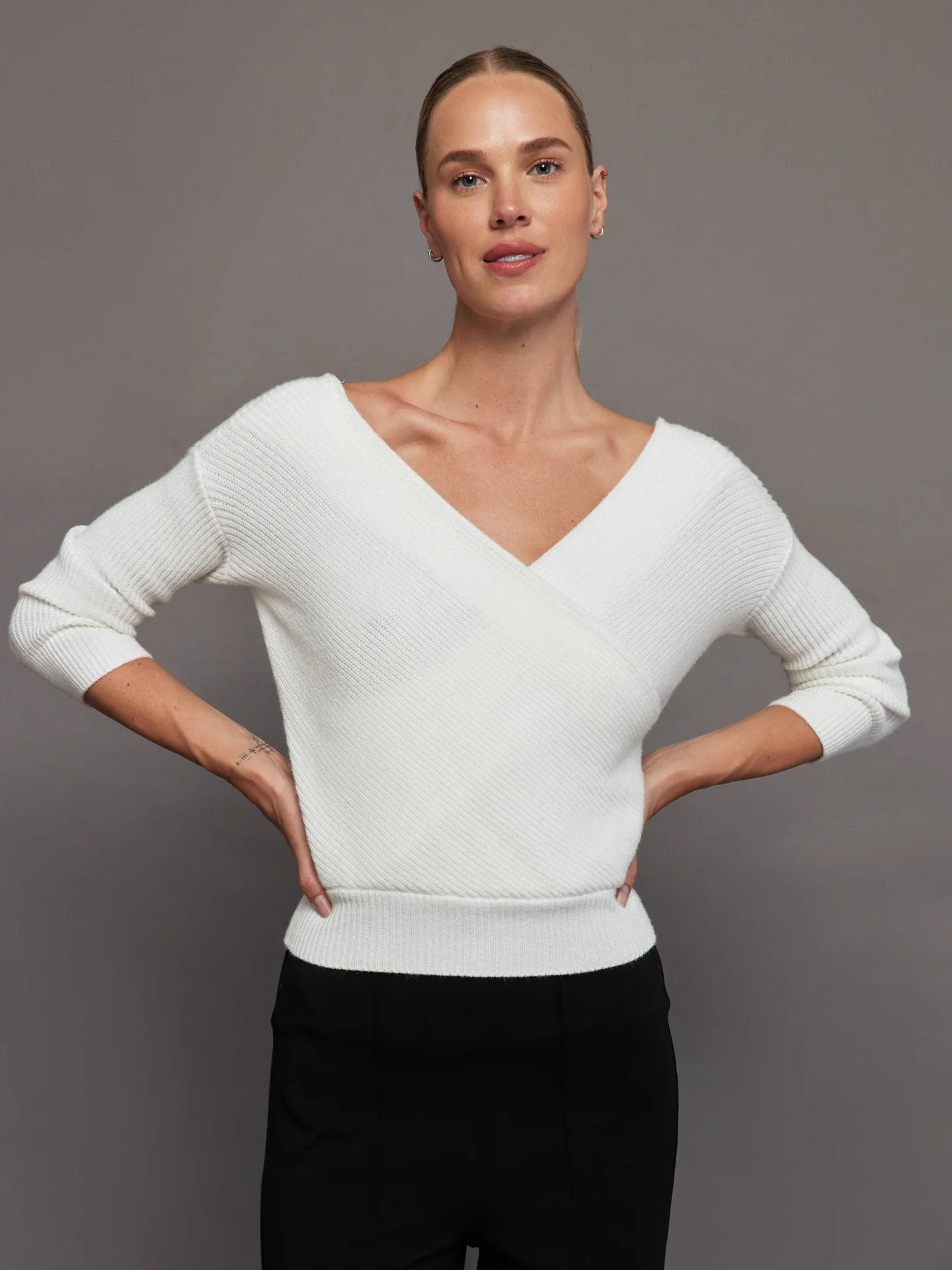 Wrap Sweater - Winter White