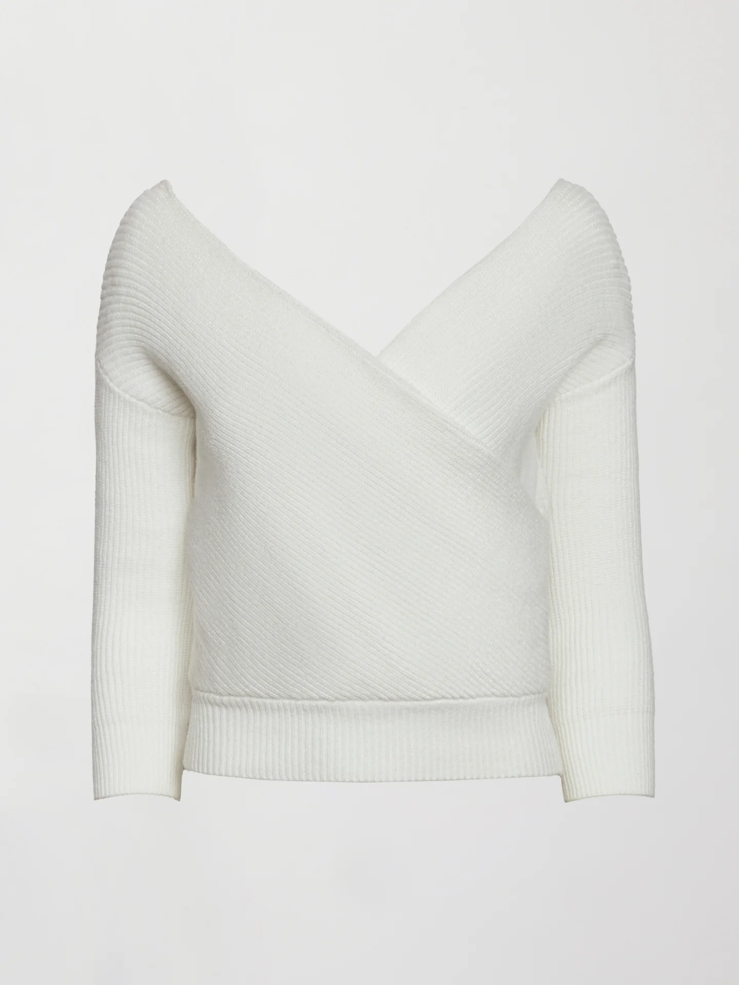 Wrap Sweater - Winter White - Image 4