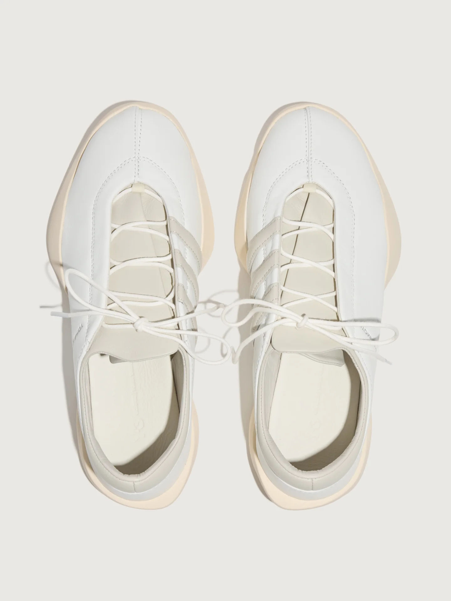 Y-3 Regu Leather - Cwhite/Talc/Wonwhi - Image 2